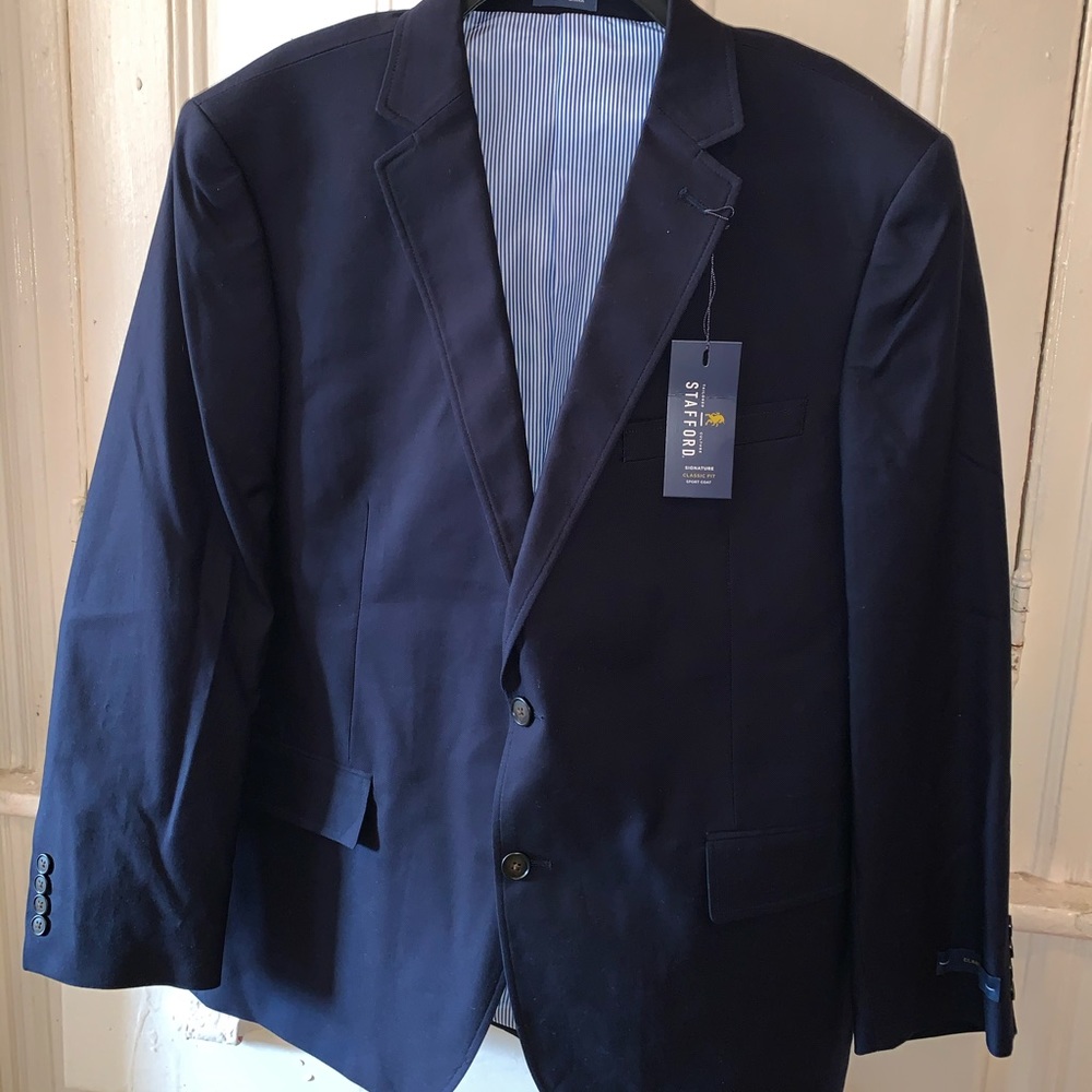 Never worn blue Stafford blazer